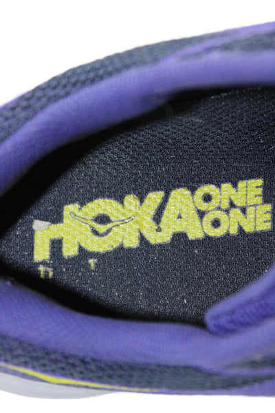 HOKA Womens Hupana Low Top Lace Up Sneakers Blue Size 8