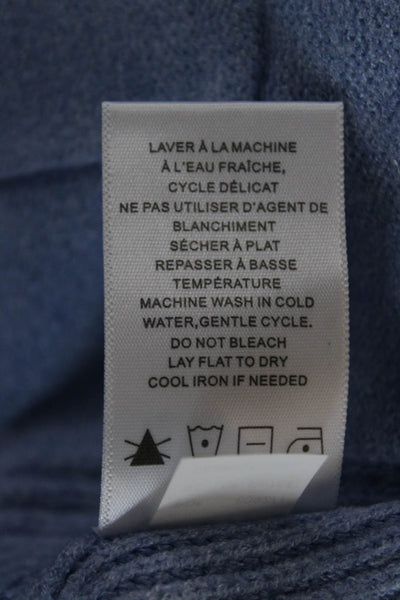 Renuar Women Pullover V Neck Blue Long Sleeve Solid Viscose Size 2X