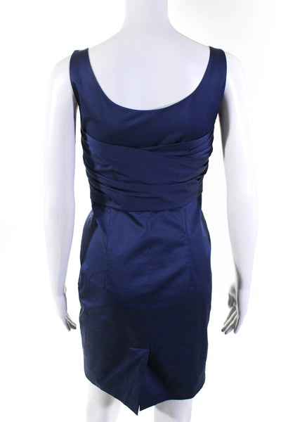 Moschino Cheap & Chic Women's Sleeveless Shift Dress Cotton Blue Size 6