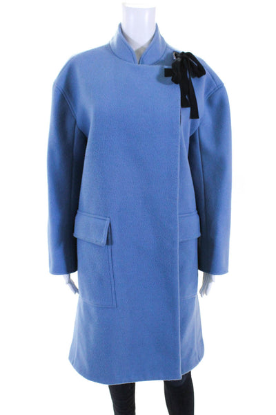 Derek Lam 10 Crosby Womens A-Line Coat Blue Size 0 11469368