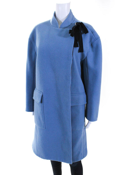 Derek Lam 10 Crosby Womens A-Line Coat Blue Size 0 11469368
