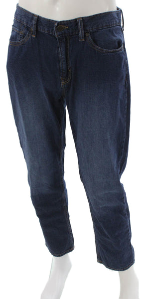 Banana Republic Mens Straight Jeans Blue Cotton Button Fly Size 33