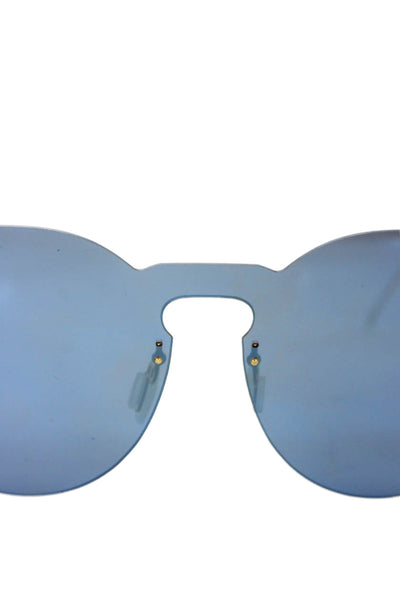 Illesteva Womens Leonard 2 Mask Oval Sunglasses Blue
