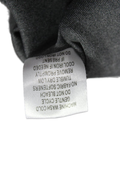 F&G Tech Mens Pullover Sweatshirt Gray Zip Mock Neck Polyester Golf Size L