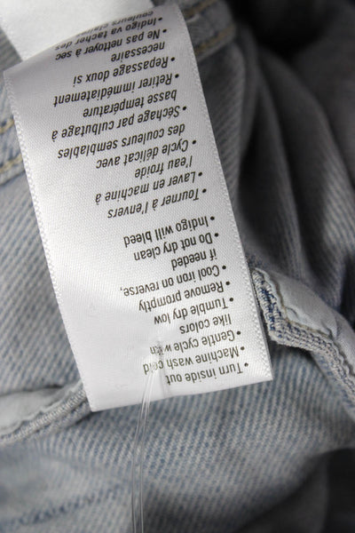 Paige Women Basic Jacket Blue Cotton Button Long Sleeve Solid Size S