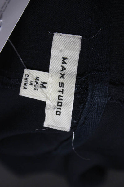 Max Studio Women Basic Jacket Black Long Sleeve Polyester Spandex Size M