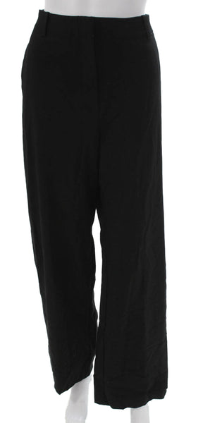 Banana Republic Womens Black Dress Pants Rayon Zip Inseam 28 Size 8