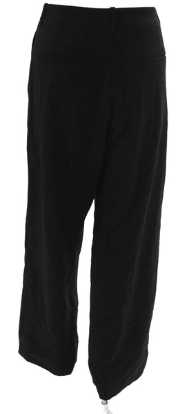 Banana Republic Womens Black Dress Pants Rayon Zip Inseam 28 Size 8