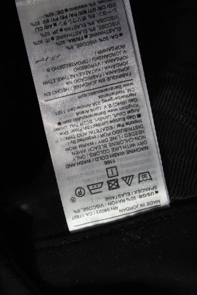 Banana Republic Womens Black Dress Pants Rayon Zip Inseam 28 Size 8