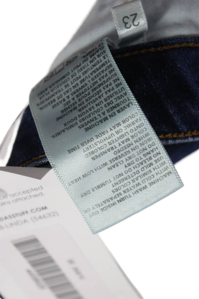 L'Agence Womens Cropped Blue Cotton Jeans Size 23