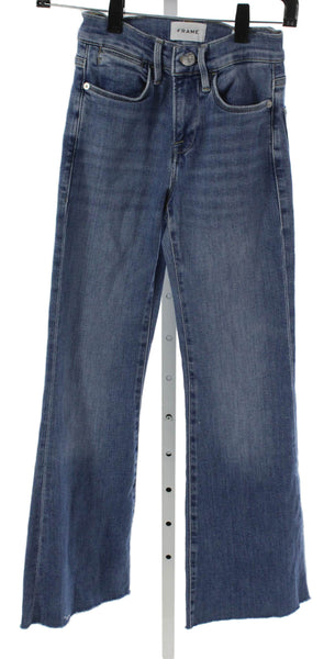 Frame Womens Cropped High Waist Blue Cotton Jeans 27in Size 23
