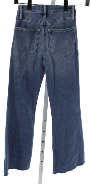 Frame Womens Cropped High Waist Blue Cotton Jeans 27in Size 23