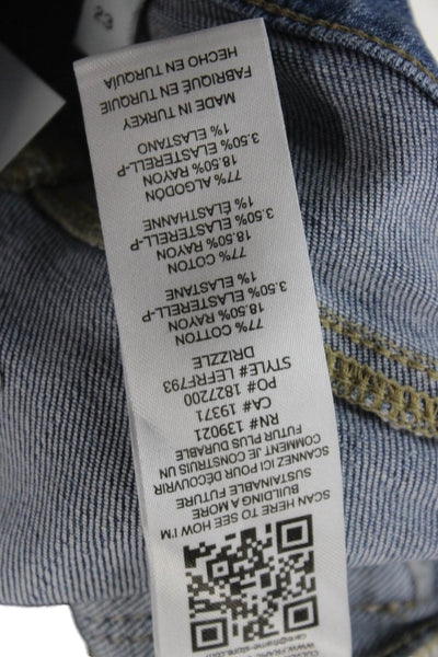 Frame Womens Cropped High Waist Blue Cotton Jeans 27in Size 23