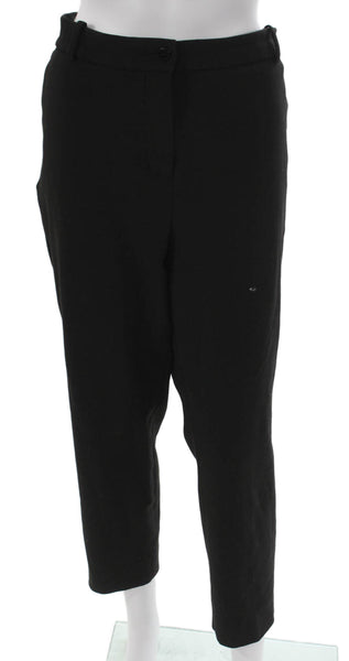 J Crew Womens Black Dress Pants Button Polyester Size 16