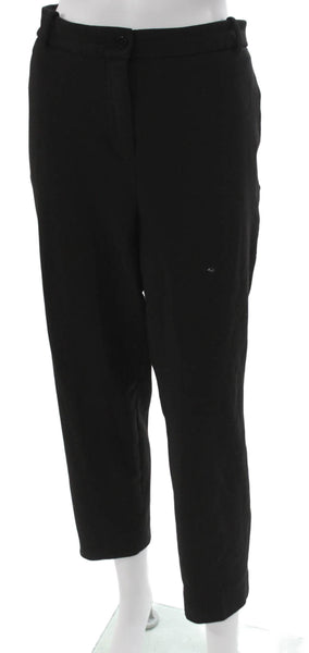 J Crew Womens Black Dress Pants Button Polyester Size 16