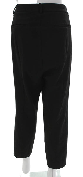 J Crew Womens Black Dress Pants Button Polyester Size 16