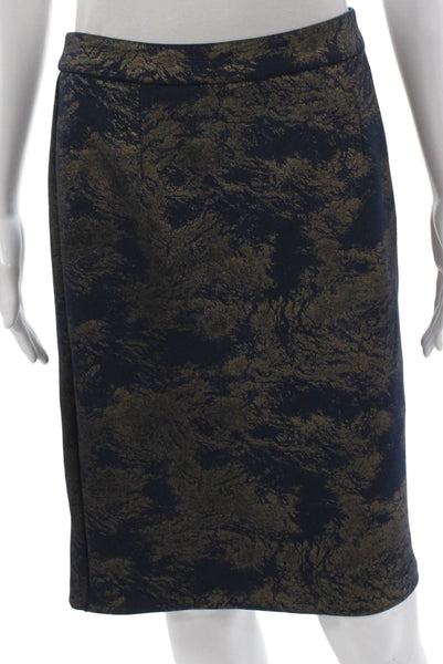 Catherine Catherine Malandrino Women Blue Mini Pencil Skirt Polyester Size 6
