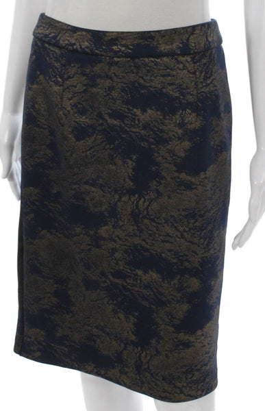Catherine Catherine Malandrino Women Blue Mini Pencil Skirt Polyester Size 6