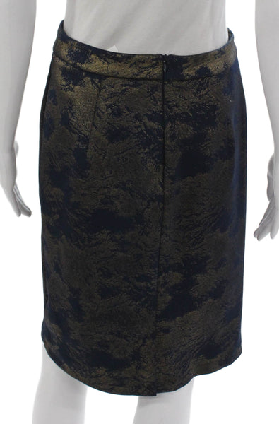 Catherine Catherine Malandrino Women Blue Mini Pencil Skirt Polyester Size 6