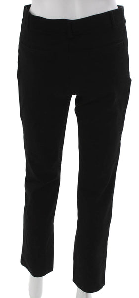 Quince Women Black Dress Pants Polyester Blend Zip Solid Size M