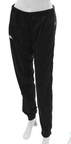 Kappa Unisex Adults Track Pants Black Polyester Size XS