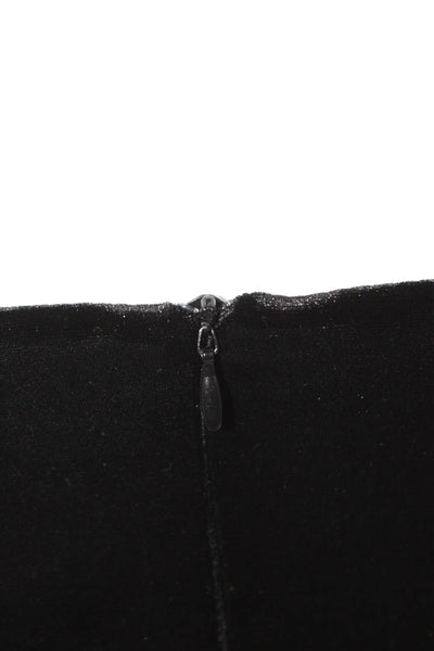 Zara Women Fit & Flare Black Square Neck Sleeveless Mini Viscose Dress Size XS