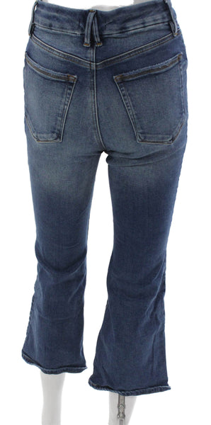 Good American Women Bootcut Jeans Blue Mid Rise 27in Size 26