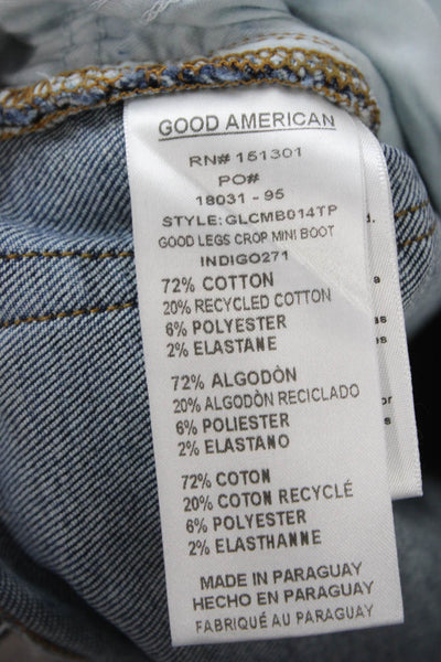 Good American Women Bootcut Jeans Blue Mid Rise 27in Size 26