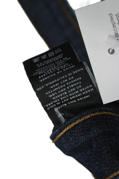 J Brand Womens Skinny Jeans Blue Mid Rise Cotton Blend Button Size 28