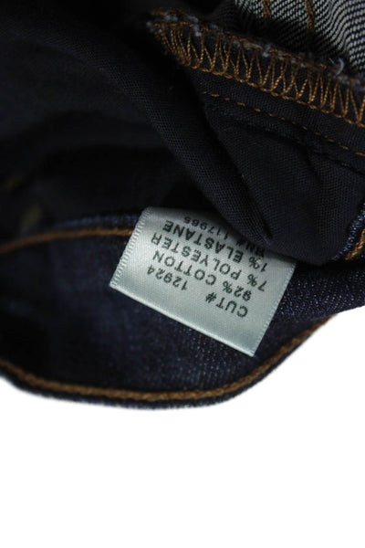 J Brand Womens Skinny Jeans Blue Mid Rise Cotton Blend Button Size 28
