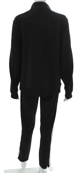 Adidas Womens Full Zipper Track Sweat Suit Black Size Extra Large/Medium