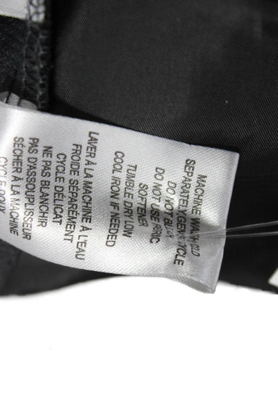 Calvin Klein Womens Rain Coat Black Zip 94% Polyester 6% Spandex Size XL