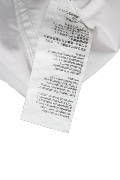 Cavalli Class Mens White Cotton Long Sleeve Dress Shirt Button-Up Size 17