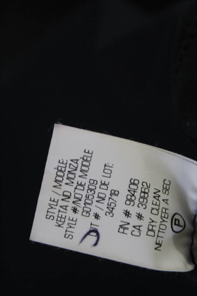 Theory Dark Blue Cotton Mini Pencil Skirt Size 4 New $335 LL19LL