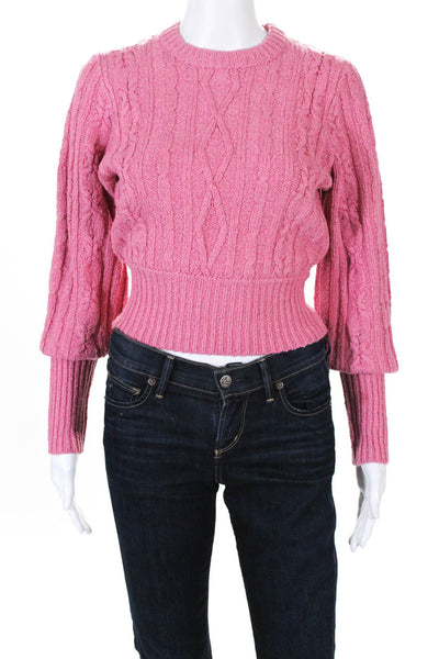 Urban Outfitters J.O.A. Womens Chloe Cropped Sweater Pink Size XS Lot 2