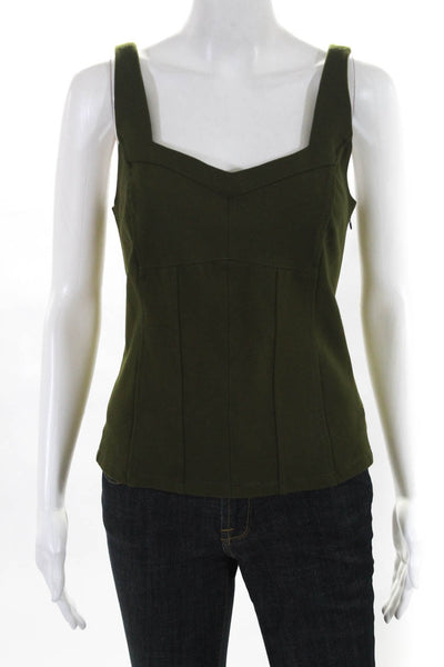 Anthropologie Womens Gemma Kyla Knit Tank Tops Green Size Medium Petite Lot 2