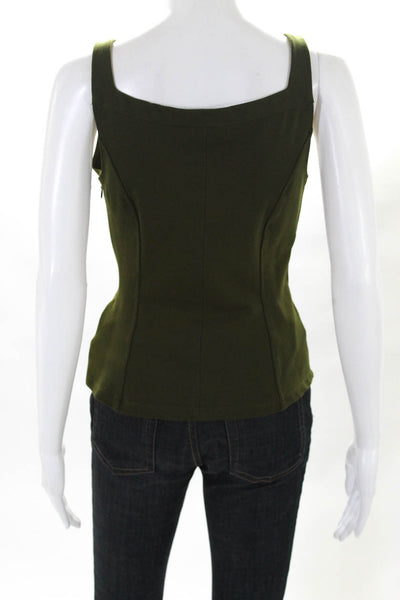 Anthropologie Womens Gemma Kyla Knit Sleeveless Tank Top Green Size Medium Lot 2