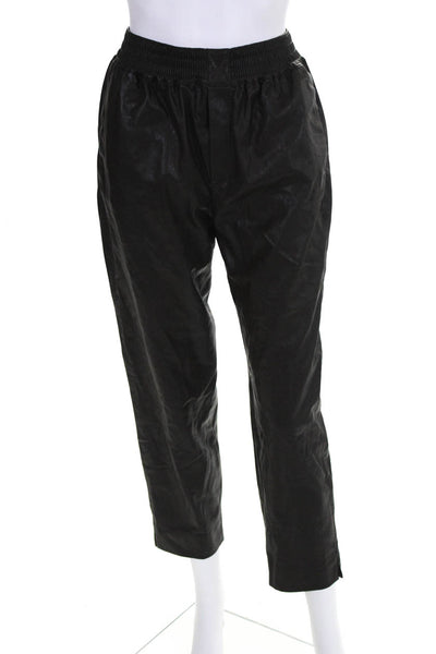 Zara Woman Dark Brown Stretch Cigarette Leg Casual Pants Size S