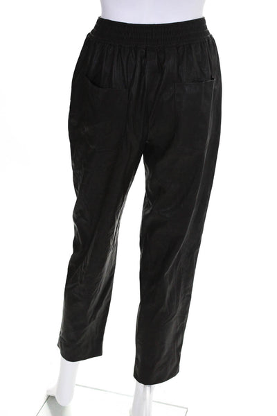 Zara Woman Dark Brown Stretch Cigarette Leg Casual Pants Size S