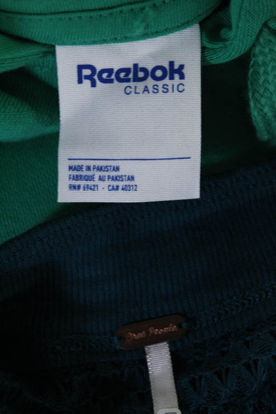 Reebok Free People Womens Sistine Hacci Top Sweater Green Teal Size XS Lot 2