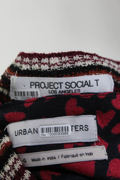Urban Outfitters Project Social T Womens Room Service Tee Shirts Size M Lot 2