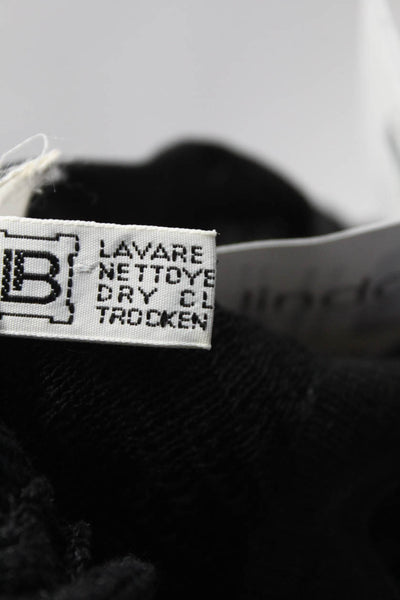 Laura Biagiotti Black Linen Blend Sleeveless Sweater Vest Size 40 Italian