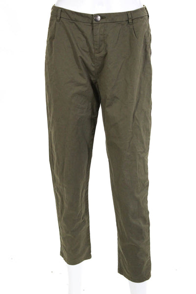 Scotch & Soda  Olive Green Cotton Pleated Chino Pants European Size 26, US 6