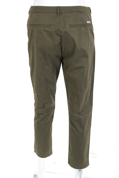 Scotch & Soda  Olive Green Cotton Pleated Chino Pants European Size 26, US 6
