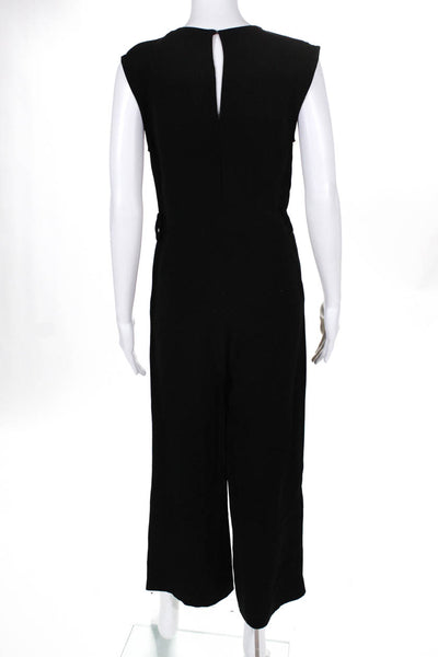 IRO Womens Sleeveless V-Neck Wide Leg Crew Jumpsuit Black Size EUR 38 11310938