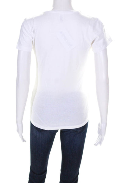 Sols Womens Short Sleeve Bad Toro Printed T-Shirt White Size Medium