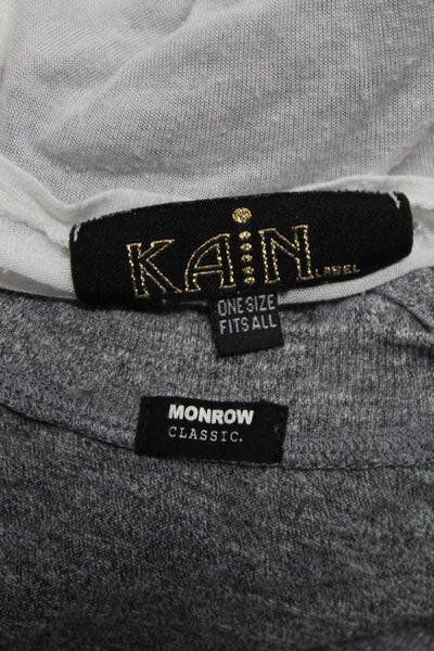 Monrow Kain Womens Short Sleeve Tee Shirt Tank Top Size Large One Size Lot 2