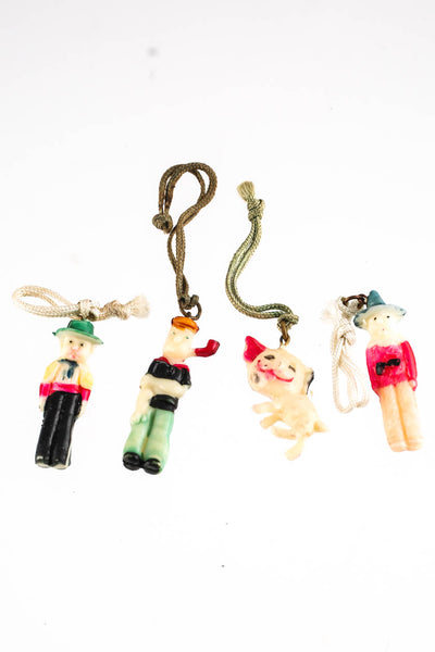 Designer 1930-1940s Celluloid Character Charms Lot 15