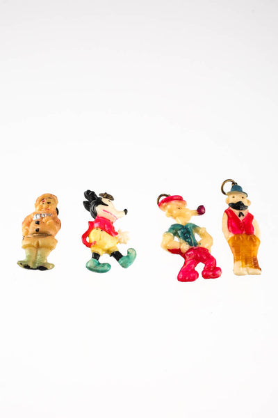 Designer 1930-1940s Celluloid Character Charms Lot 15