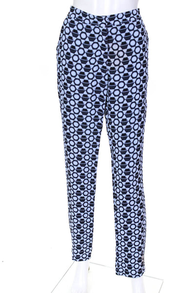 DEREK LAM Womens Jacquard Pants Blue Size 6 10726306